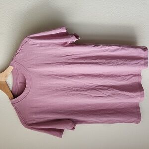 Lululemon Lavender Pale Pink Short Sleeve Tee Sz Small Soft Comfy Athleisure